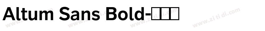 Altum Sans Bold字体转换